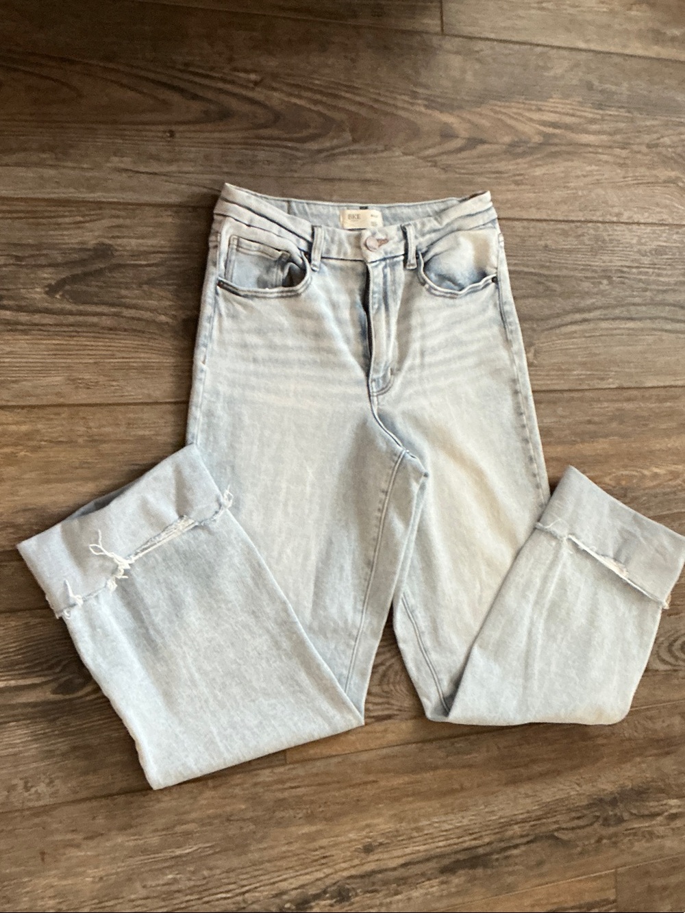 BKE Billie High Rise Wide Leg cuffed jeans 30x32